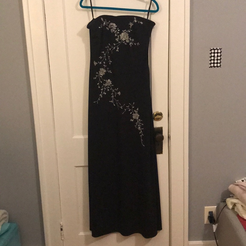 Black floor length dress